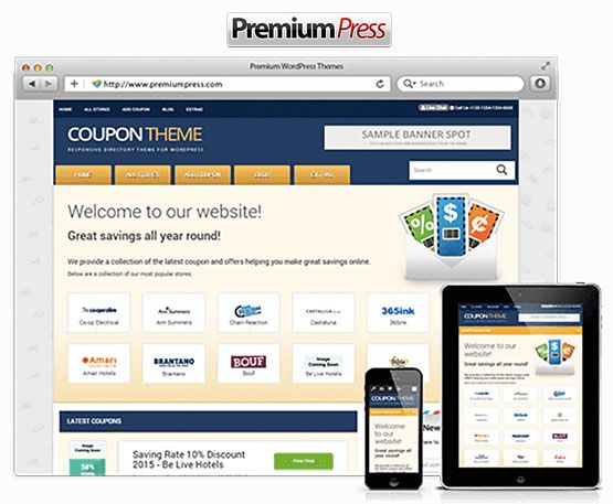 Theme Coupon Code - PremiumPress - Vua Theme - Theme bản quyền