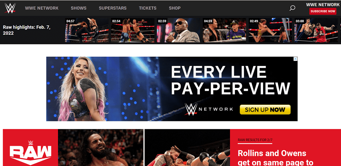 tài khoản WWE Network 4