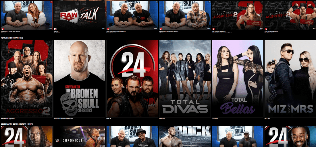 tài khoản WWE Network 3